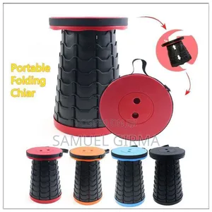 ተጣጣፊ ወንበር Portable Travel Retractable Stool High Quality