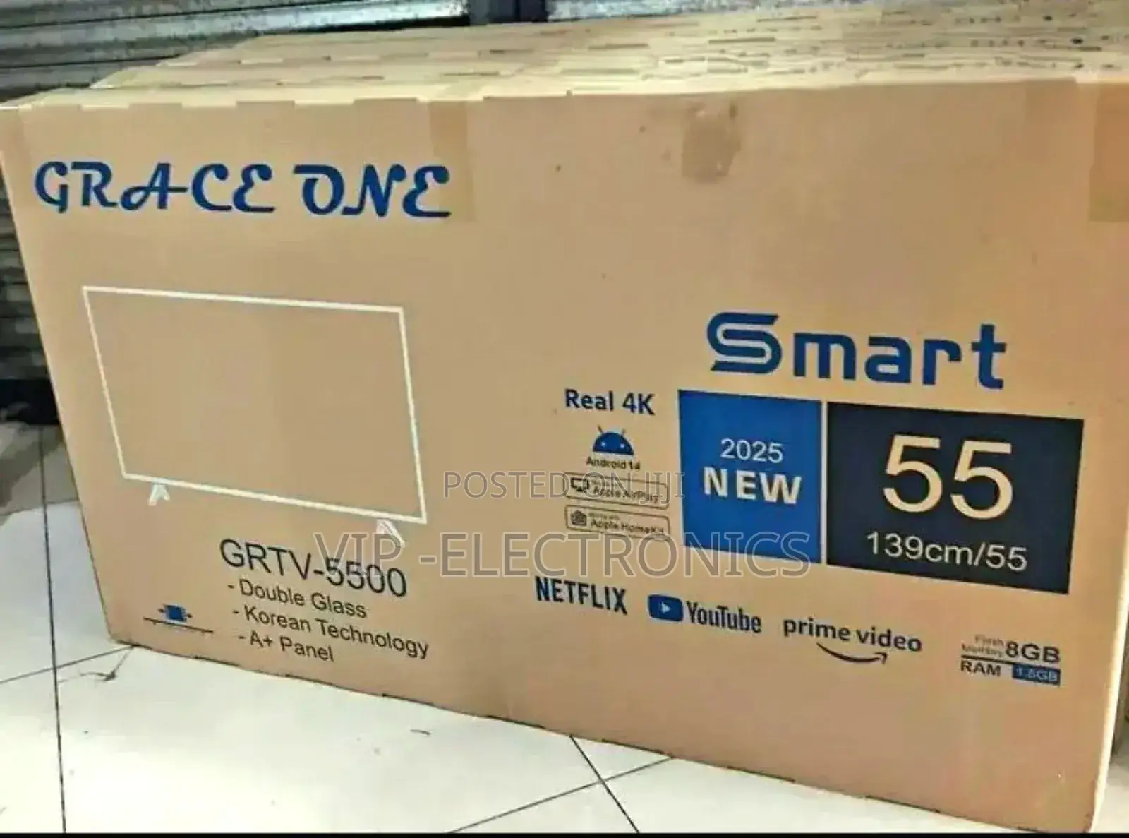 Grace One 55 Inch Tv Smart Android New 2025 Products
