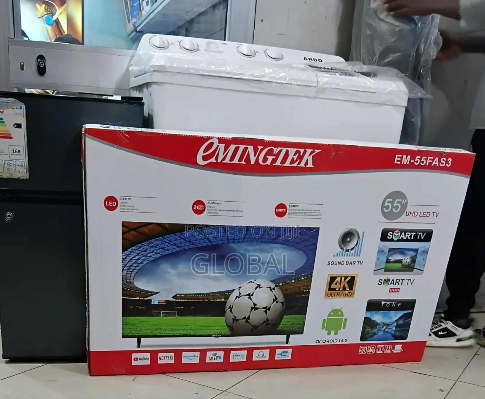 55inch Emnigtek Frameless Tv