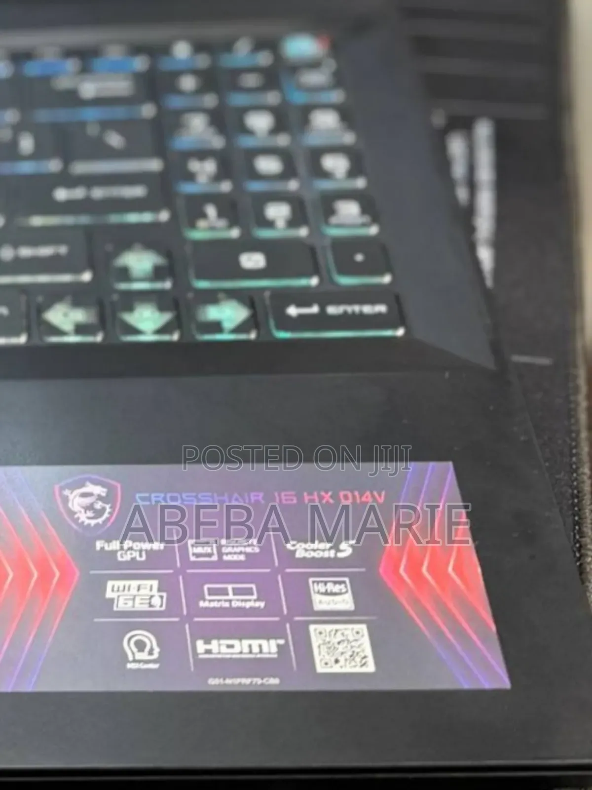 New Laptop MSI Crosshair 17 16GB Intel Core I7 SSD 1T