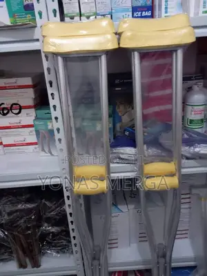 Photo - Axillary Crutches, Featuring Apadded Crosspiece That Fits Under Armpit