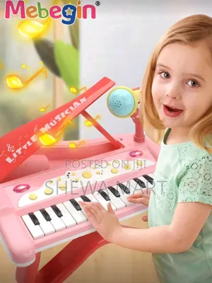 Photo - Piano Keyboard Toy With Microphone, Multifunctional Electronic Piano
