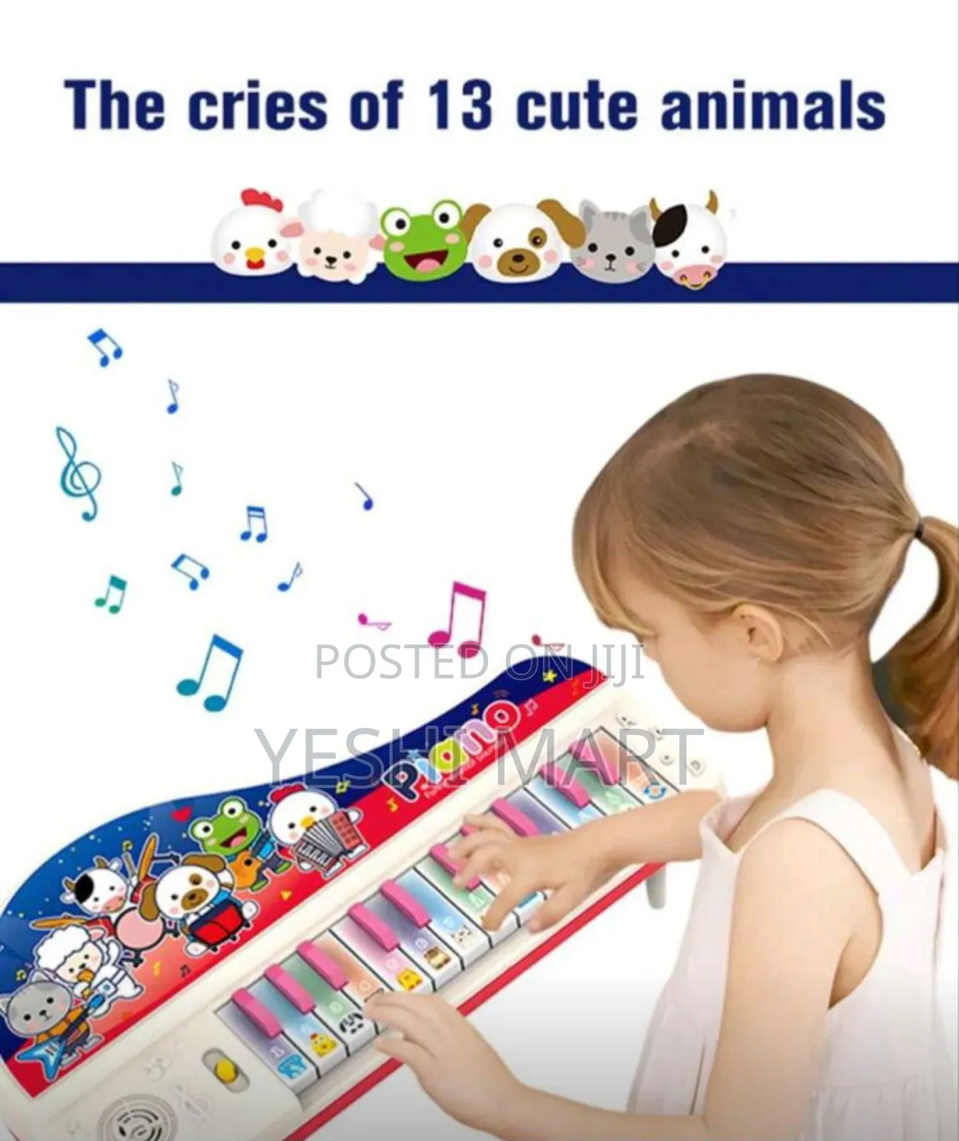 Piano Keyboard Toy With Microphone, Multifunctional Electronic Pianno