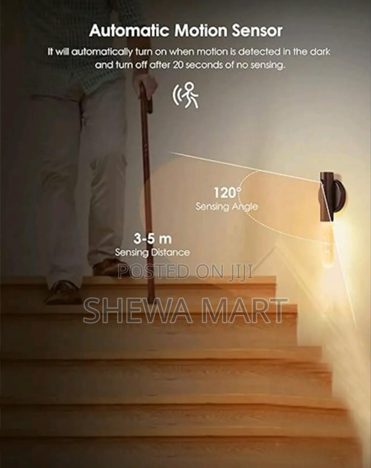 Led Rechargeable Outdoor Camping Lighting, Intelligent Human Body Sens