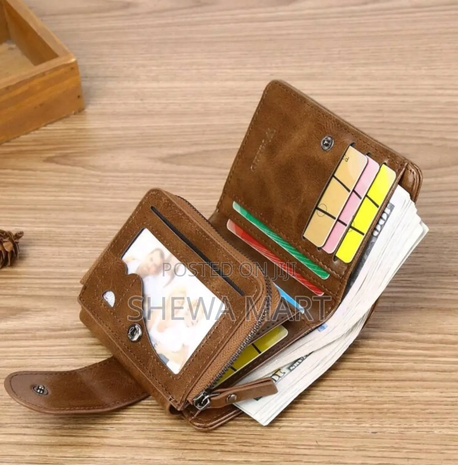 Wcarno Minimalist Fashionable Vintage-Style Multifunctional Wallet