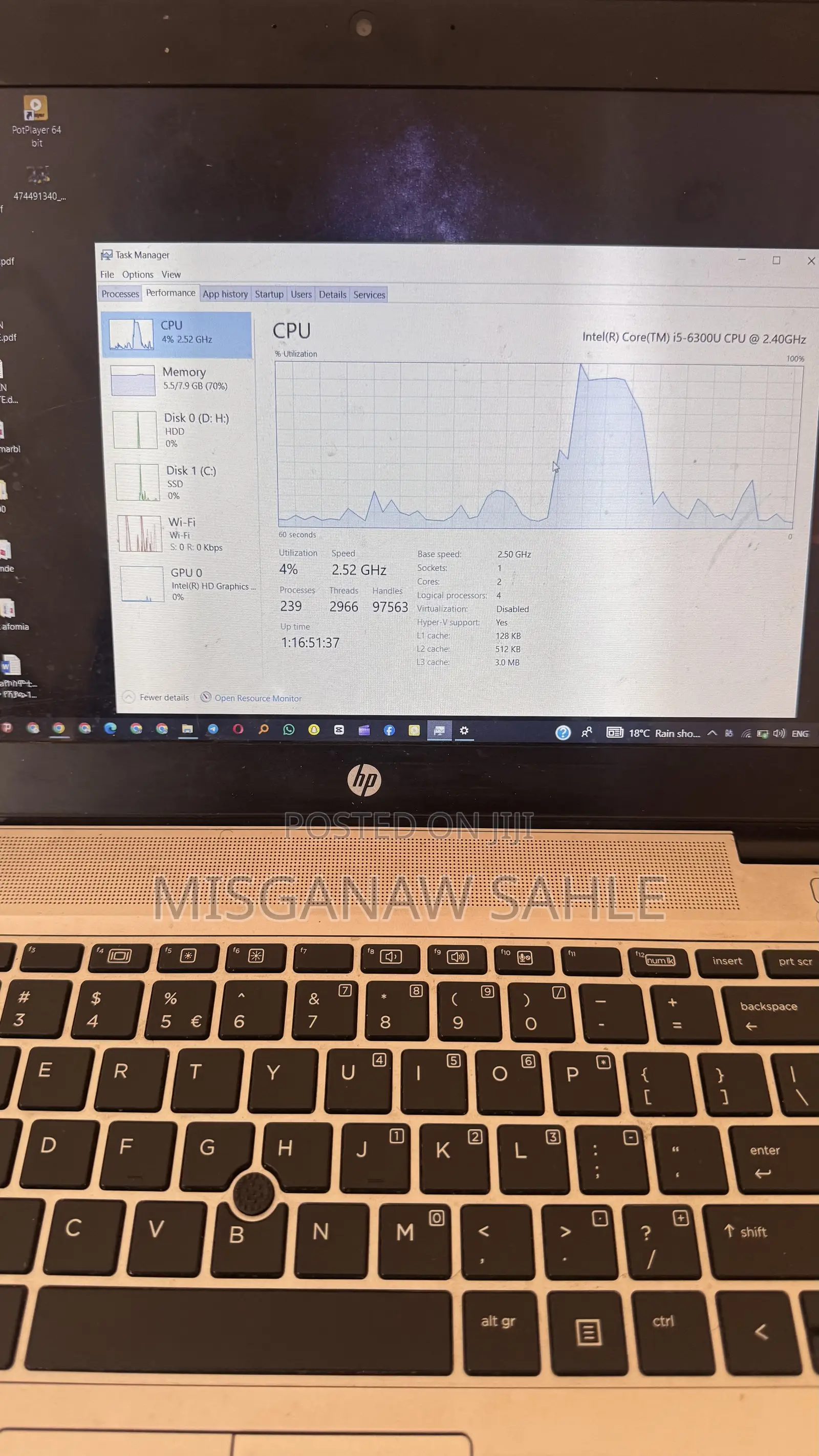 Laptop HP EliteBook 840 8GB Intel Core I5 SSD 1T