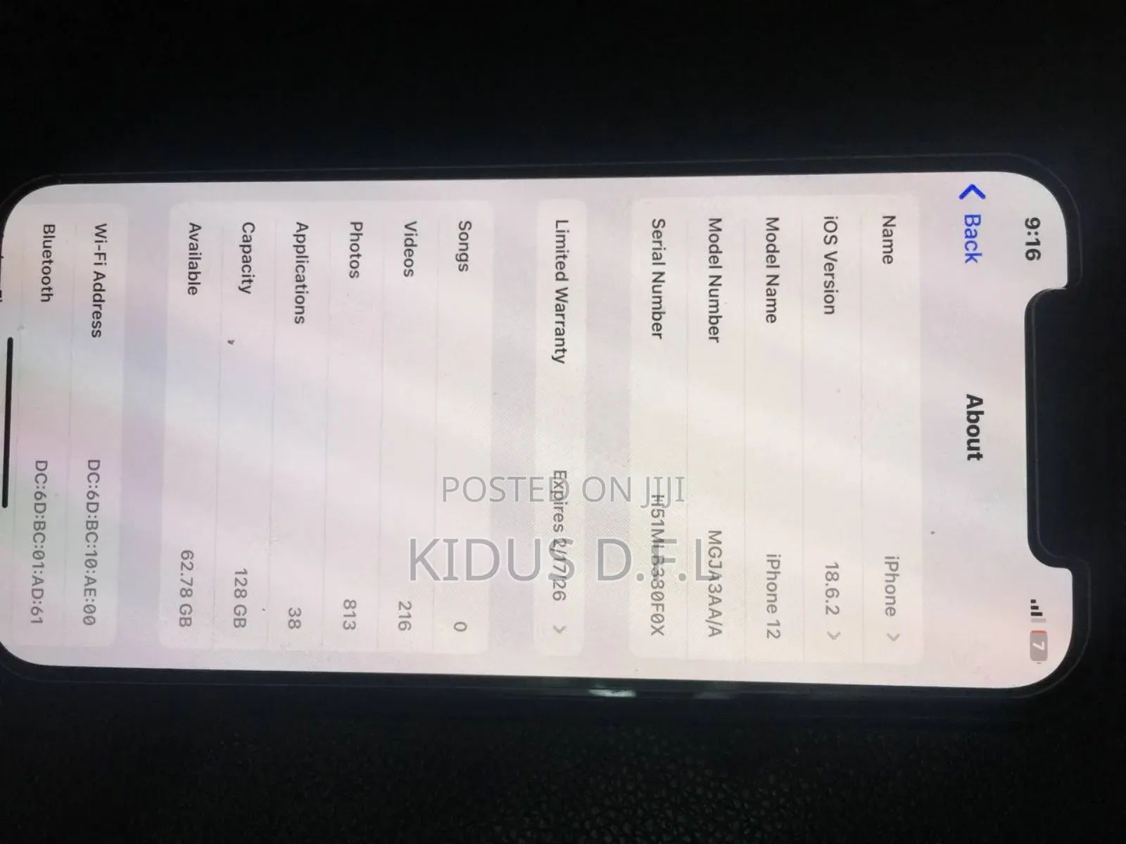 New Apple iPhone 12 128 GB Blue