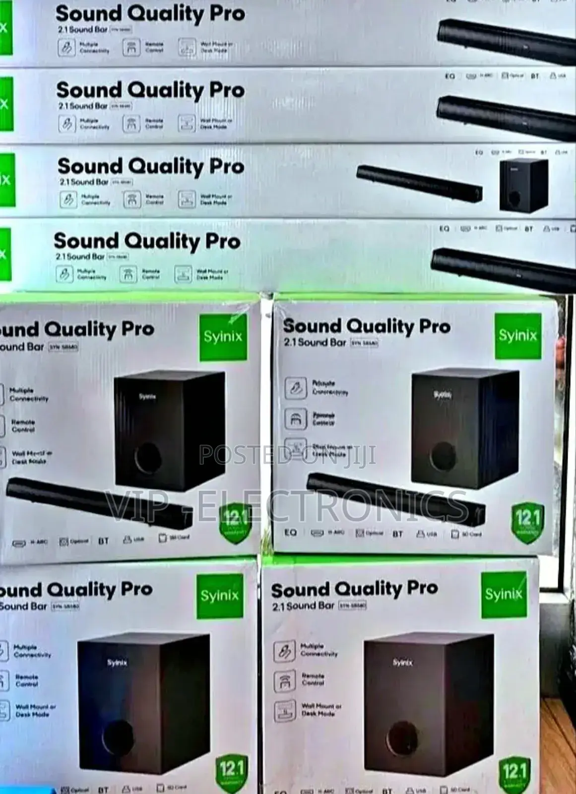 Syunix Sound Bar Speakers 120w 2.1ch