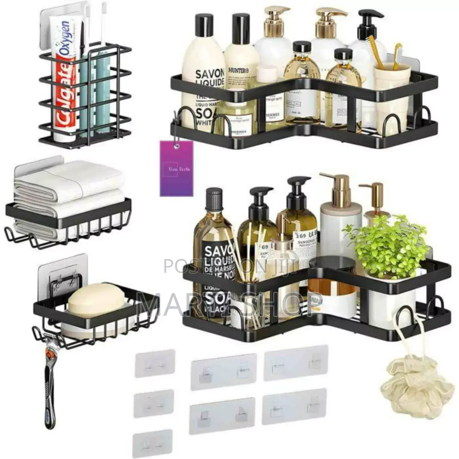 5 in 1 Corner Shower and Kitchen Organizer Caddy