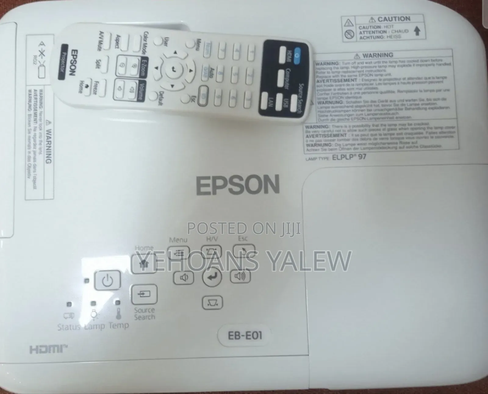 Enew Epson Projector Has Remote Model Name: Eb-E01 Hardware I