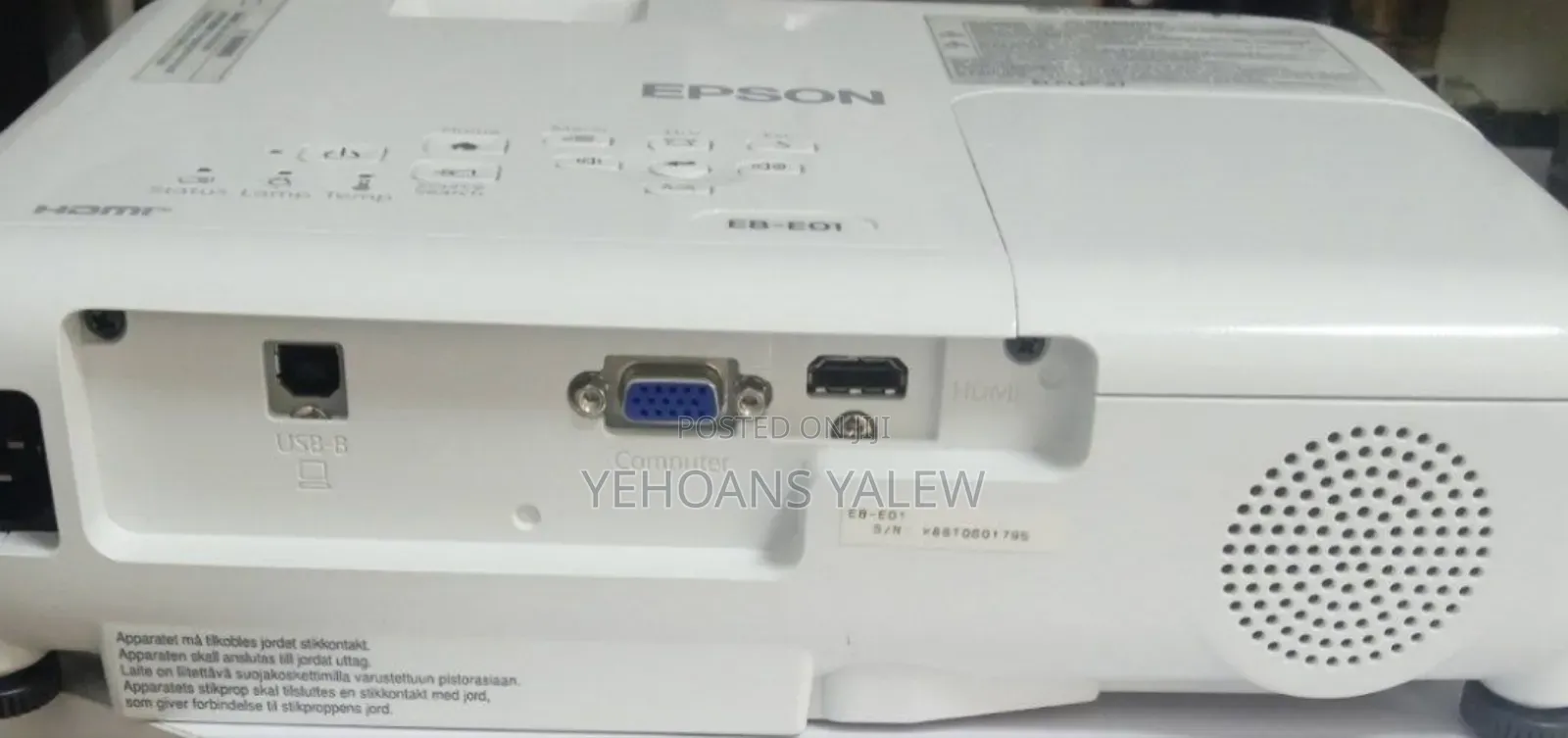 Enew Epson Projector Has Remote Model Name: Eb-E01 Hardware I