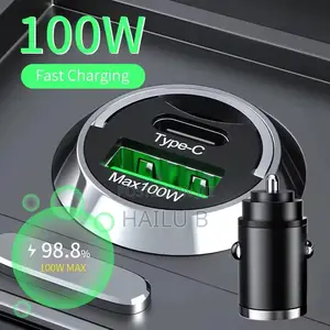 Photo - 100w Car Charger Usb Fast Charging
