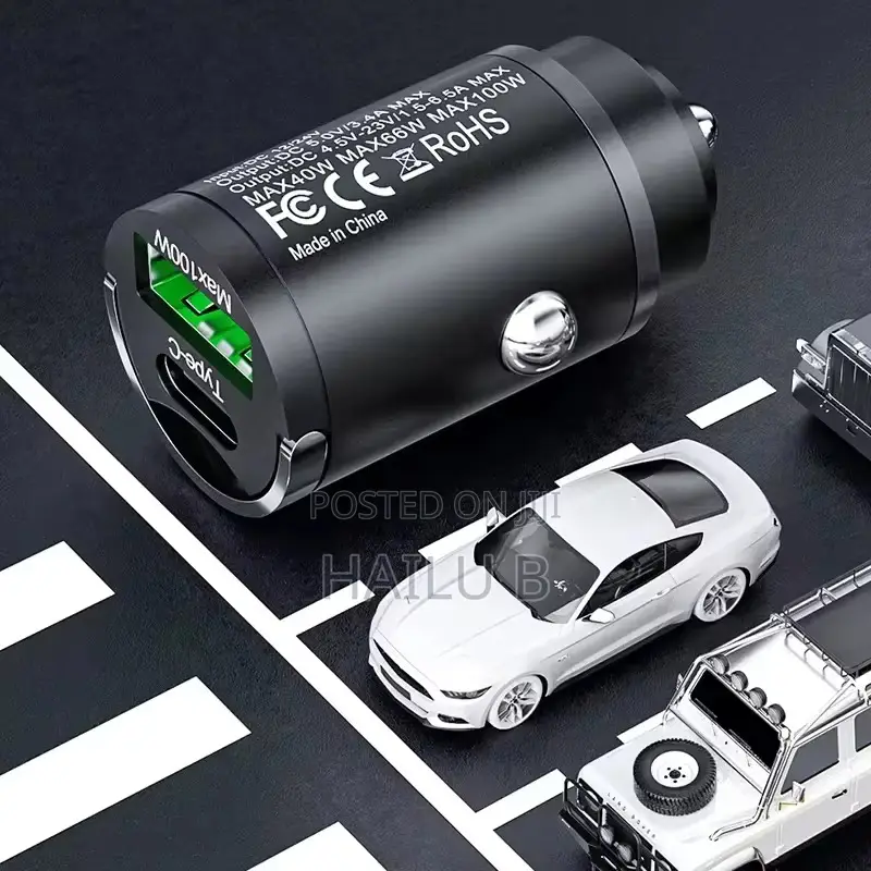 100w Car Charger Usb Fast Charging