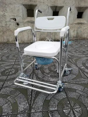 Photo - Pot/Bedside Commode Is Designed With Four Waterproof Wheels Handles