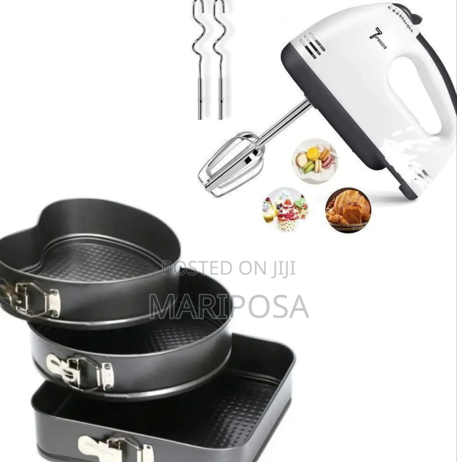 Hand Mixer + የእንቁላል እና ሊጥ መምቻ ከ3ቱ ከፓትራ ጋር