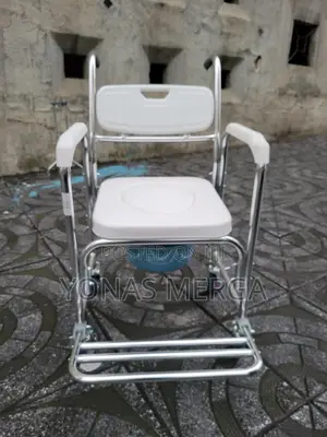 Photo - Toilet Shower Chair፷囗adult Potty Chair烅፱chair Anti Slip Anti Rollover