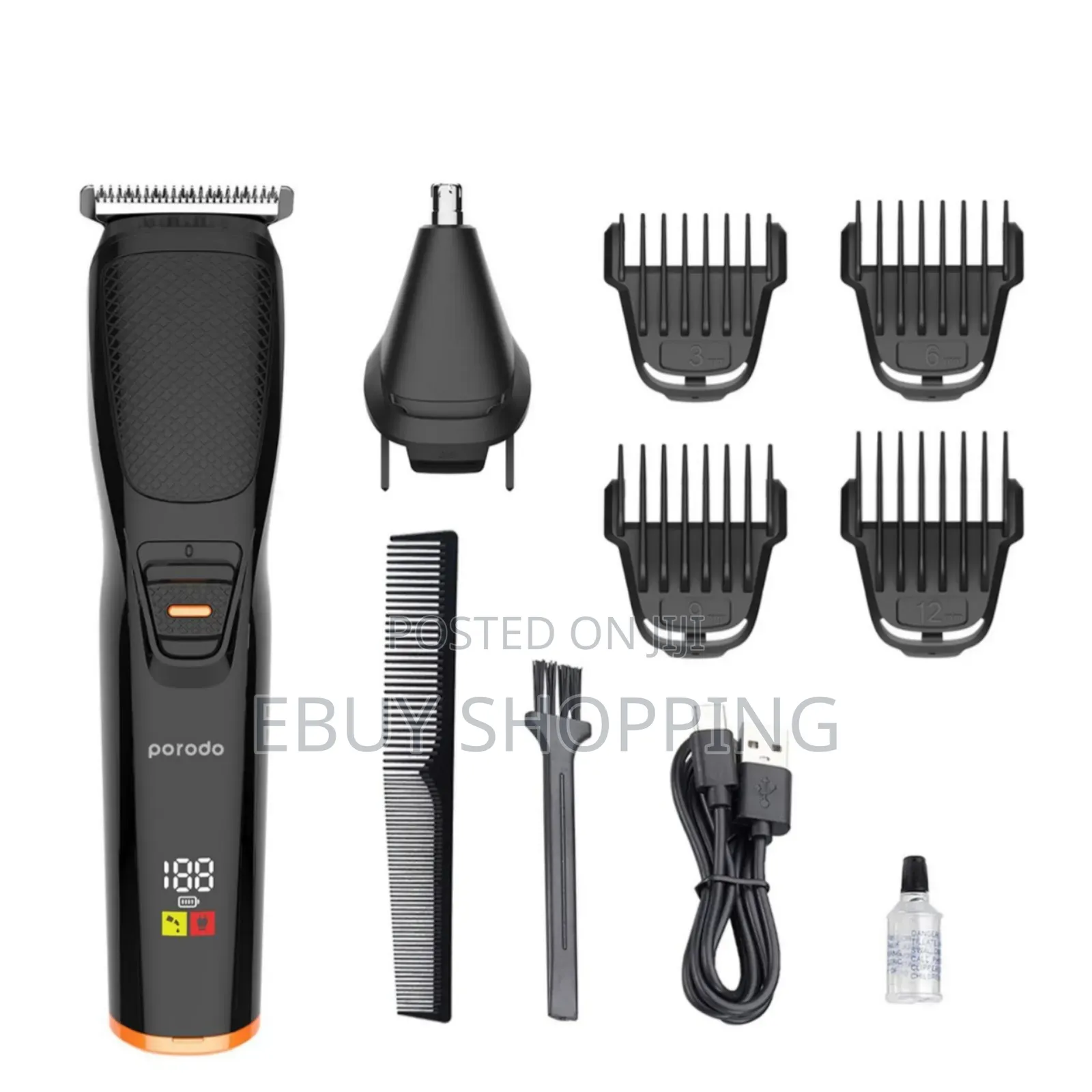 Porodo 2in1 Hair Nose Trimmer