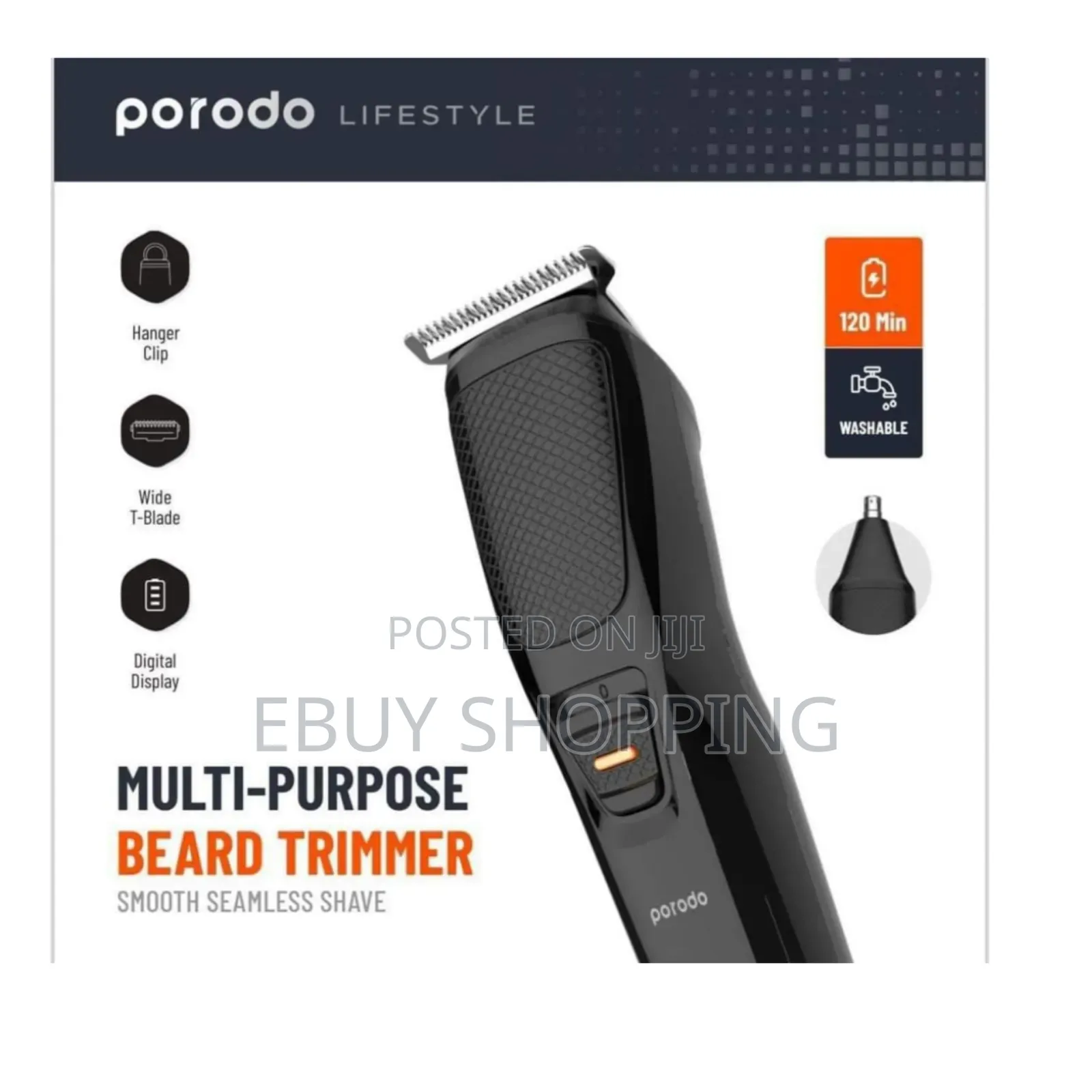 Porodo 2in1 Hair Nose Trimmer