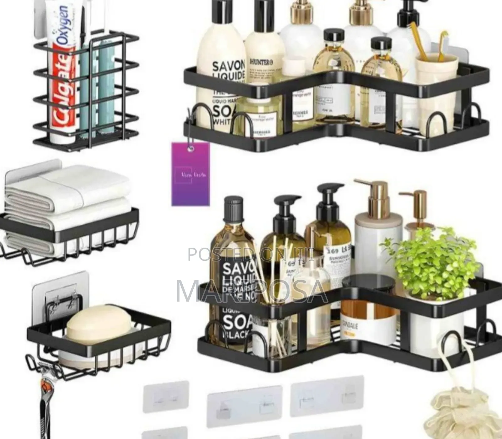  5 in 1 Corner Shower and Kitchen Organizer Caddy