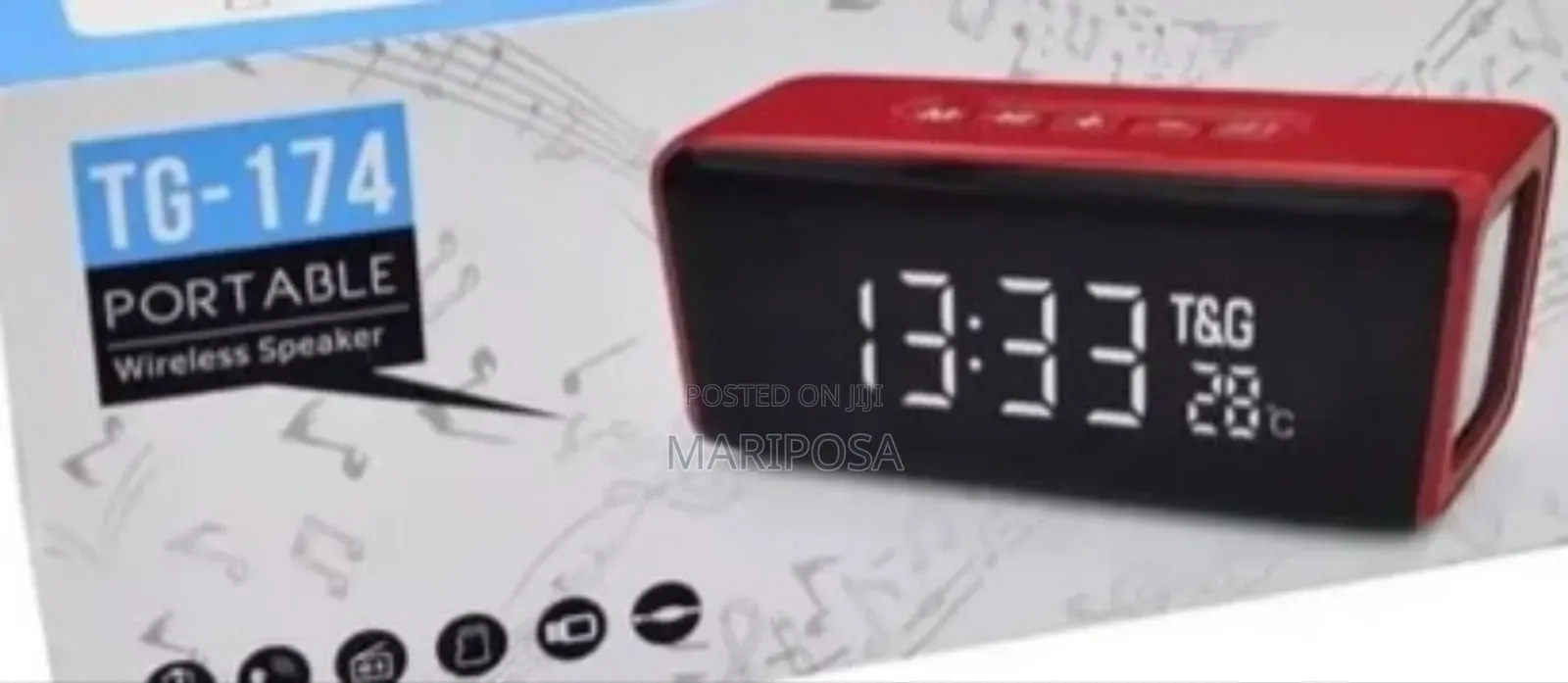 Portable Wireless Clock Speaker
