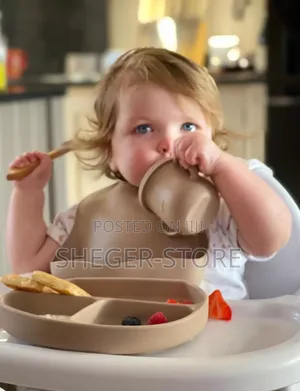 6 Pc Silicone Baby Feeding Set