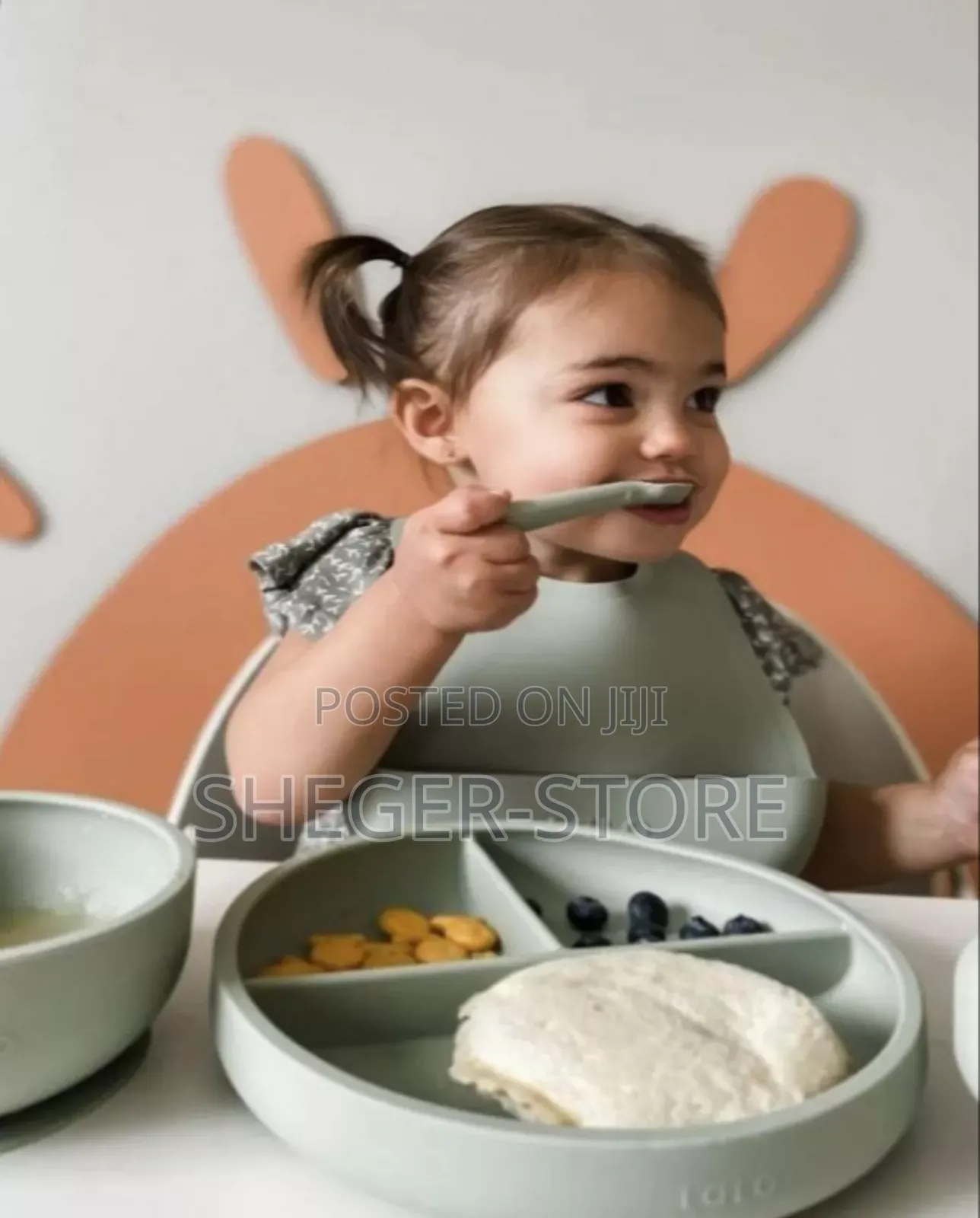 6 Pc Silicone Baby Feeding Set