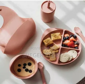 6 Pc Silicone Baby Feeding Set