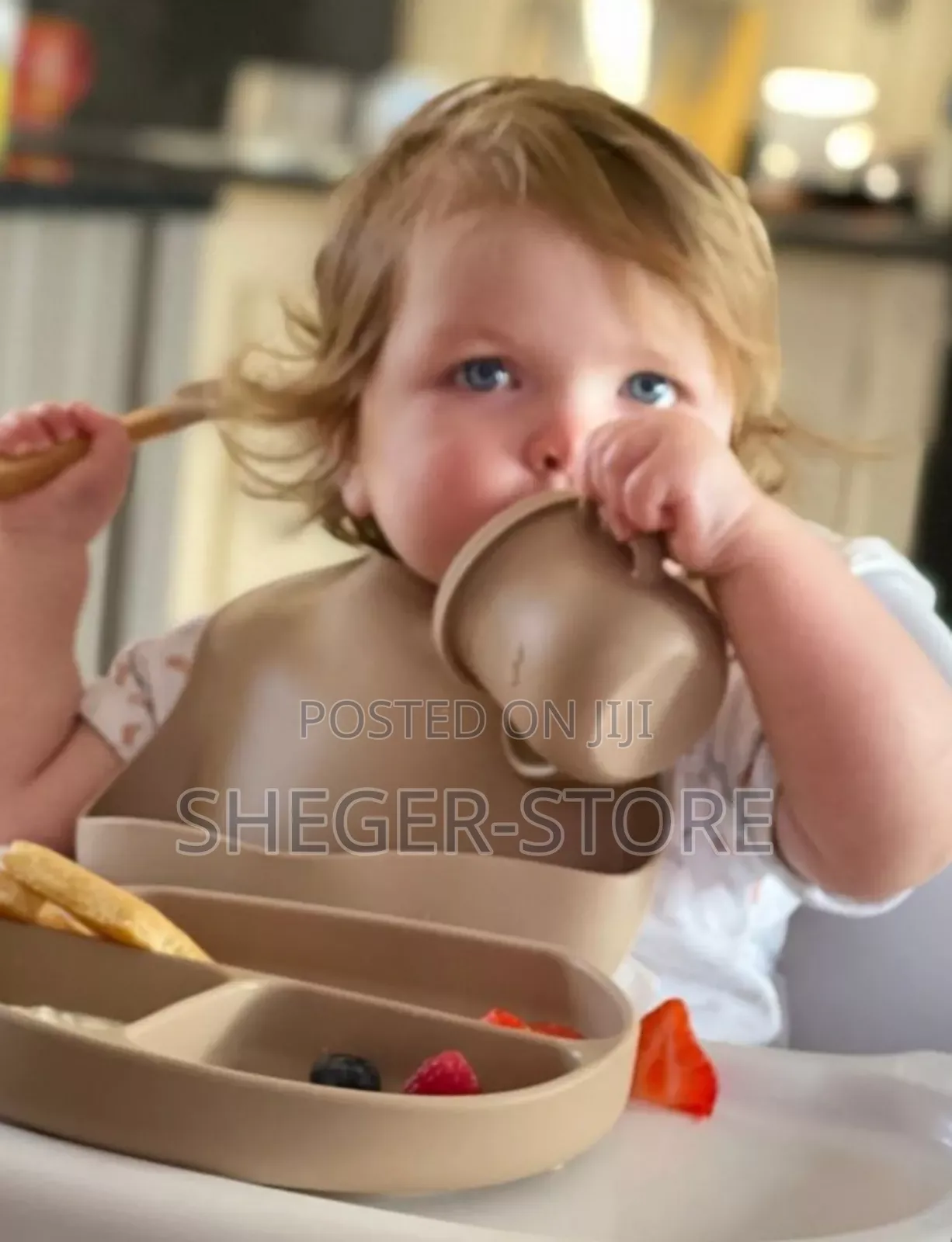 6 Pc Silicone Baby Feeding Set