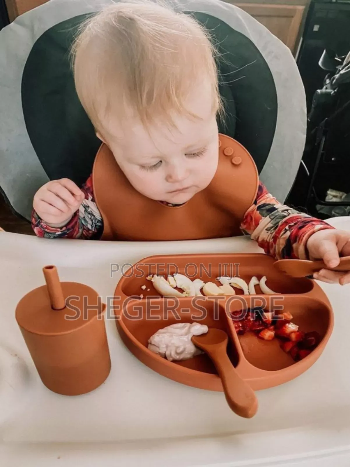 6 Pc Silicone Baby Feeding Set