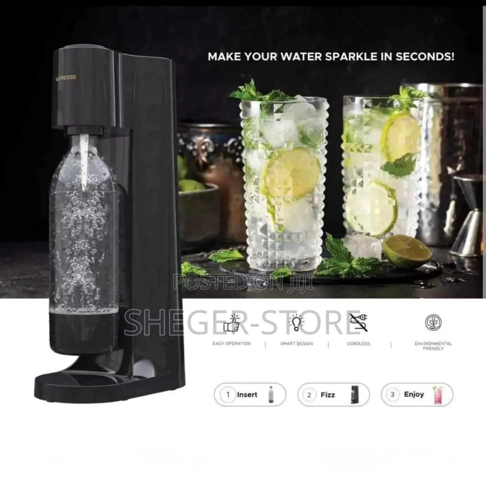 Lepresso Sparkling Water Instant Carbonation Machine