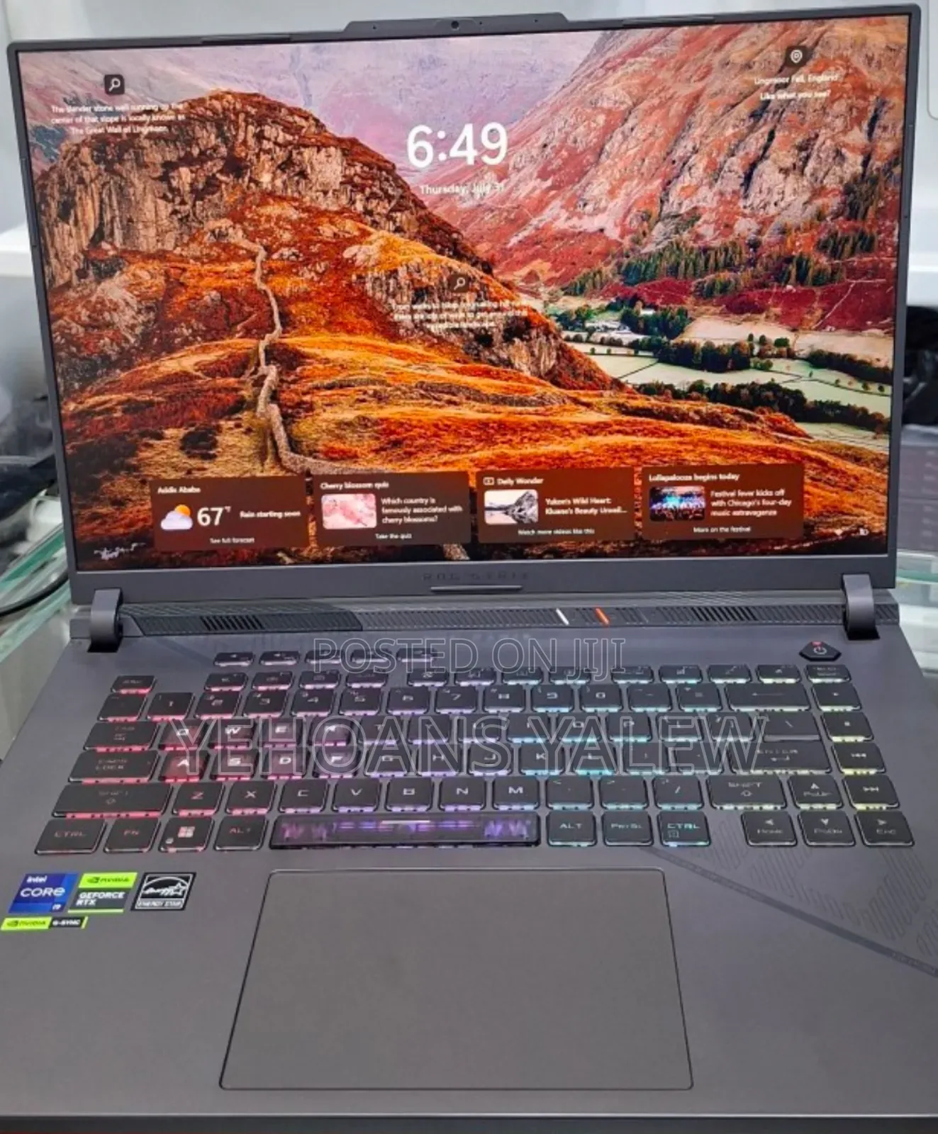 New Laptop Asus ROG Strix G16 G614 32GB Intel Core I9 SSD 1T