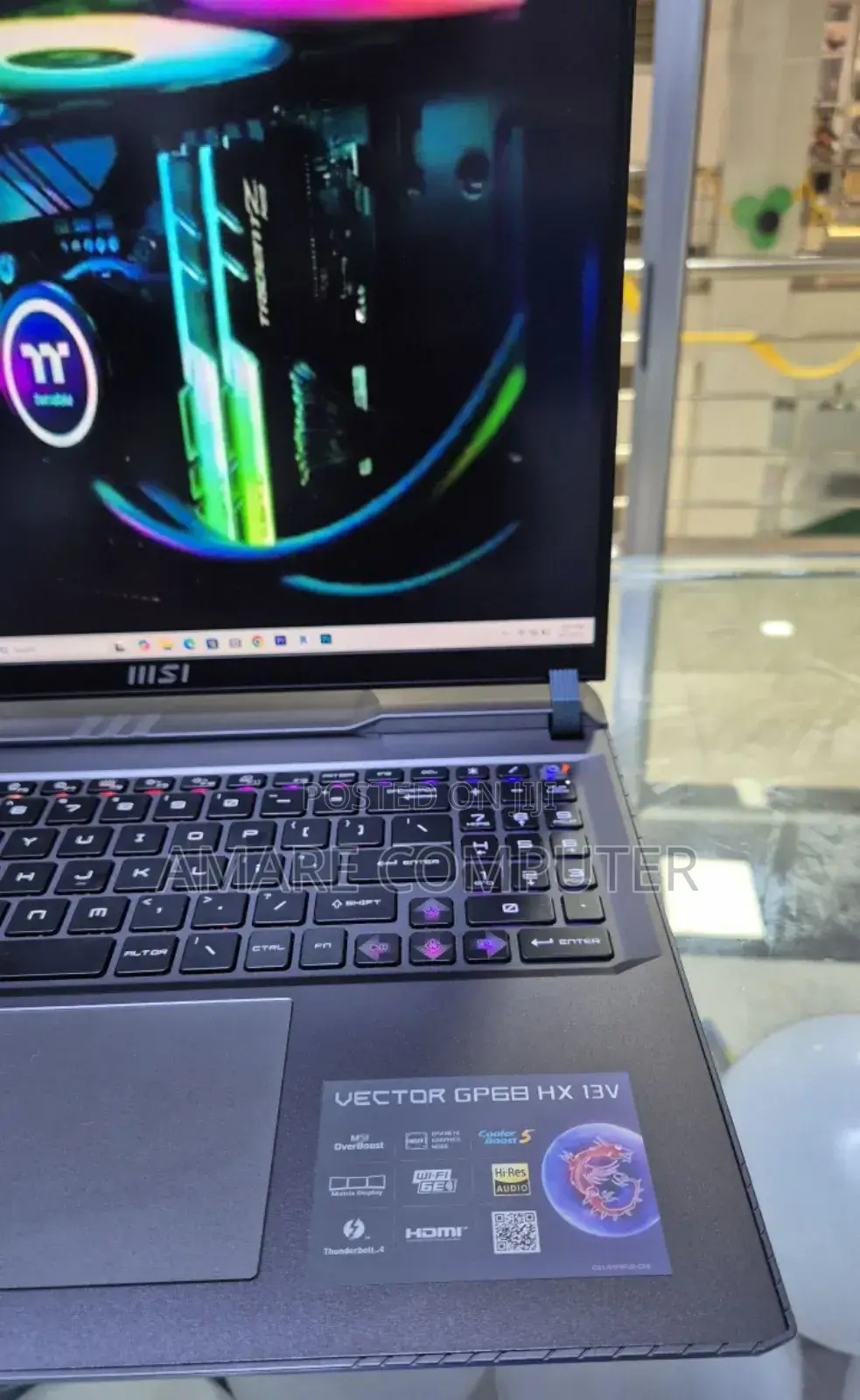 New Laptop MSI Vector GP68 HX 13V 16GB Intel Core I9 SSD 1T