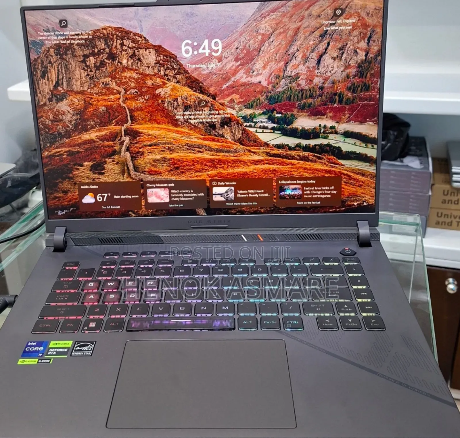 New Laptop Asus ROG Strix G15 32GB Intel Core I9 SSD 1T