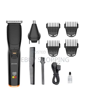 Photo - Porodo Professional Beard Nose Hair Trimmer With 4 Combs