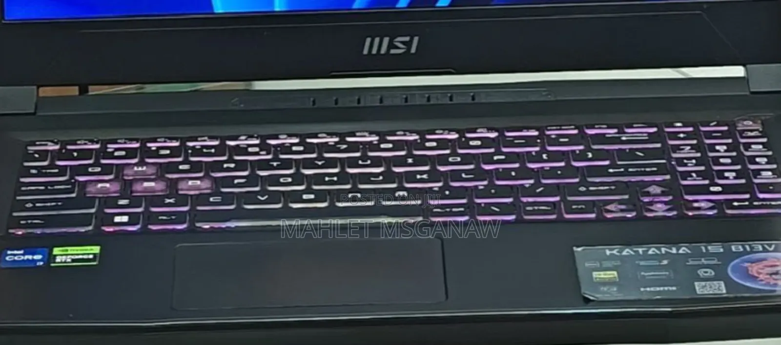 New Laptop MSI Katana 15 16GB Intel Core I7 SSD 1T