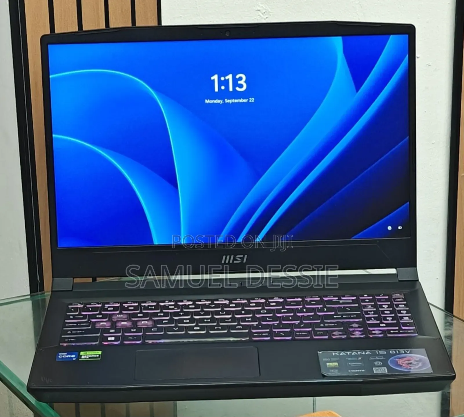 New Laptop MSI Katana 15 16GB Intel Core I7 SSD 1T