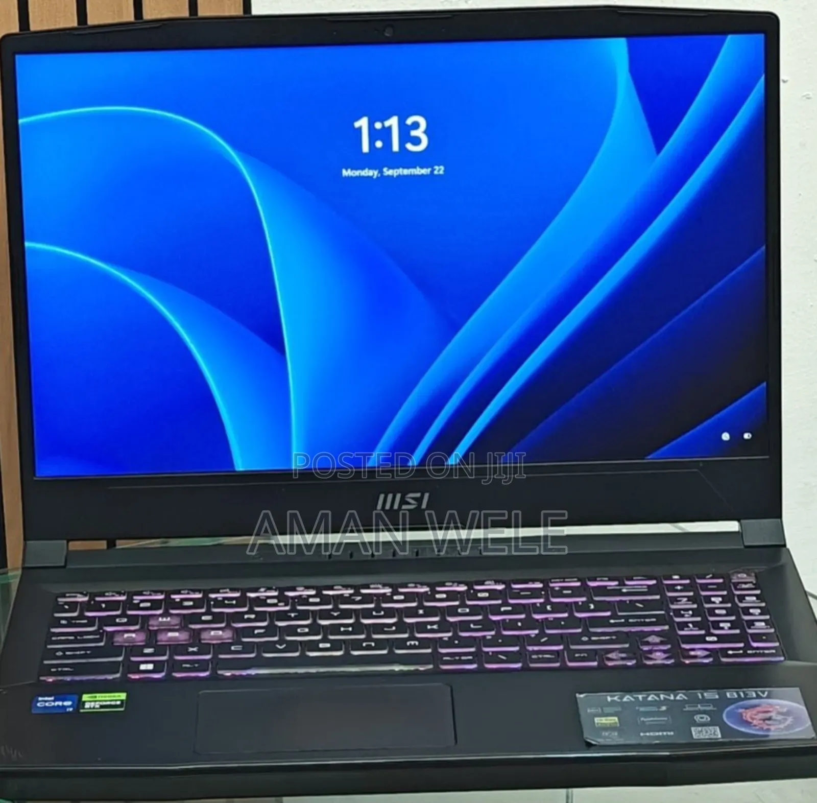 New Laptop MSI GF63 16GB Intel Core I7 SSD 1T