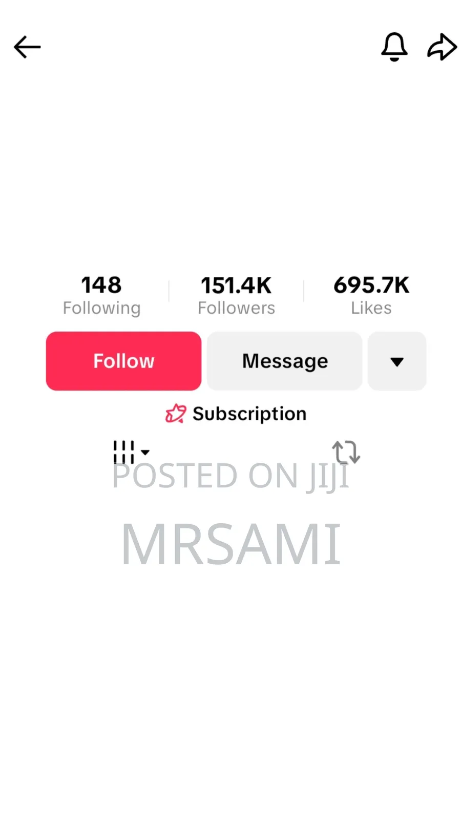 የሚሸጥ ቲክቶክ አካውንት