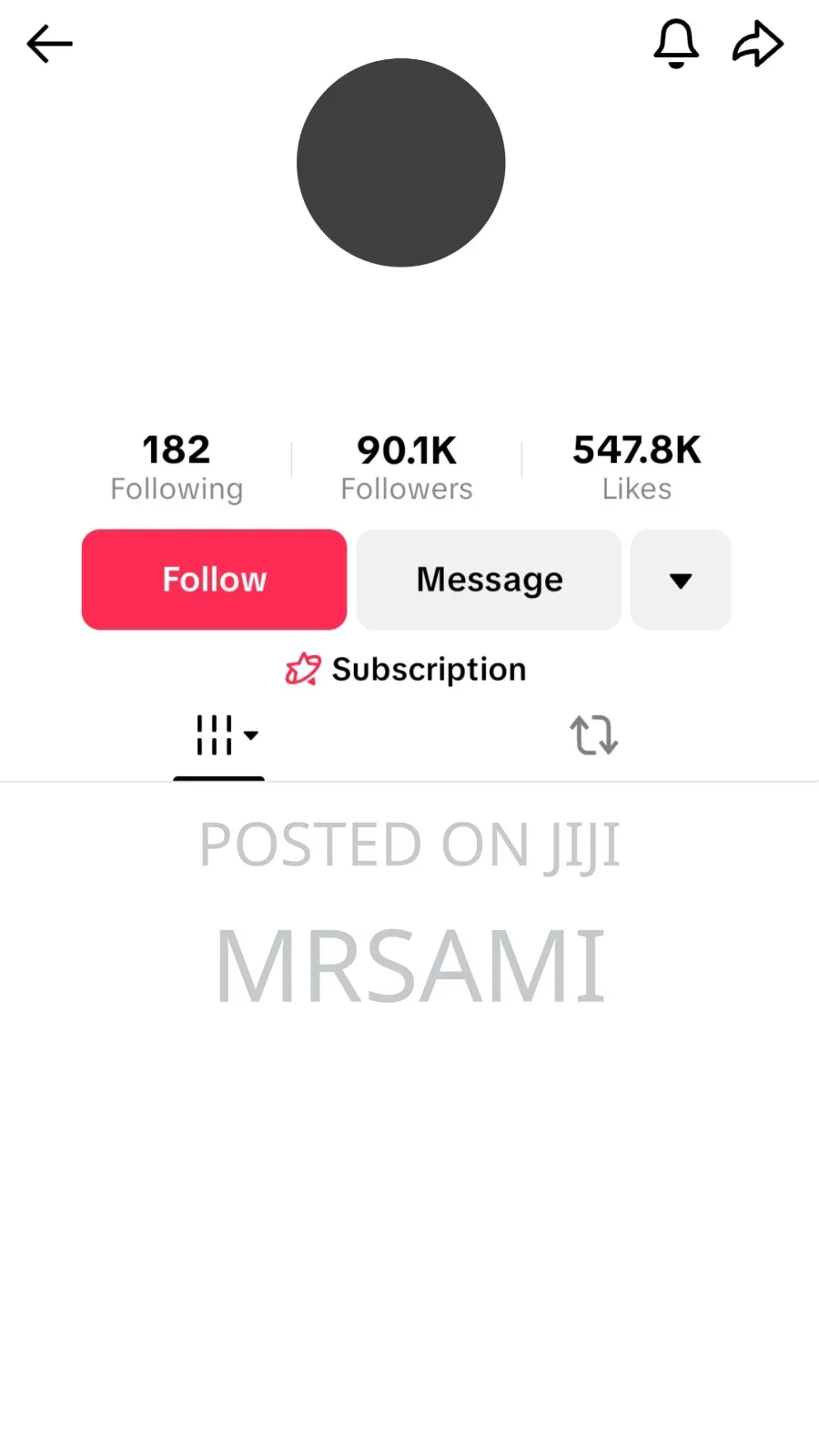 Tik Tok Account for Sale