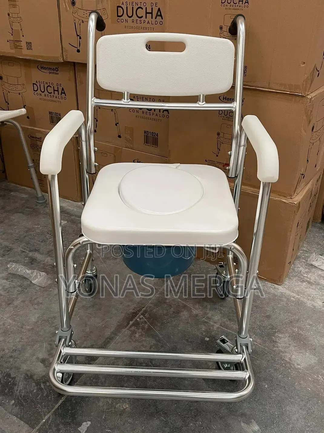 Multi Purpose壺三medical Bedside Commode工፲toilet Chait፦觀can Take a Bath
