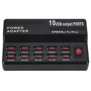 Photo - 10 Usb Port Charger | Quick Charge Station Adapter