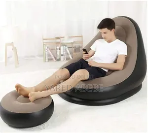 Photo - 2in1 Inflatable Sofa Chair With Foot Rest