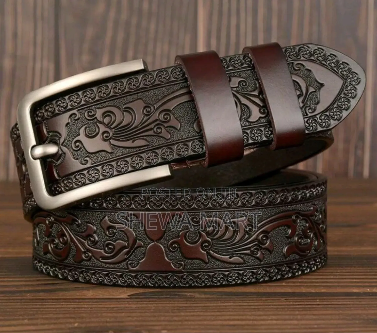Vintage Phoenix Tail Premium Embossed Casual Fashion Men's Belt With