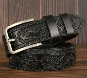 Vintage Phoenix Tail Premium Embossed Casual Fashion Men's Belt With