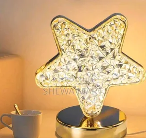 Geometric Crystal Table Lamp Mood Light for Bedroom, Soft Light Sleep