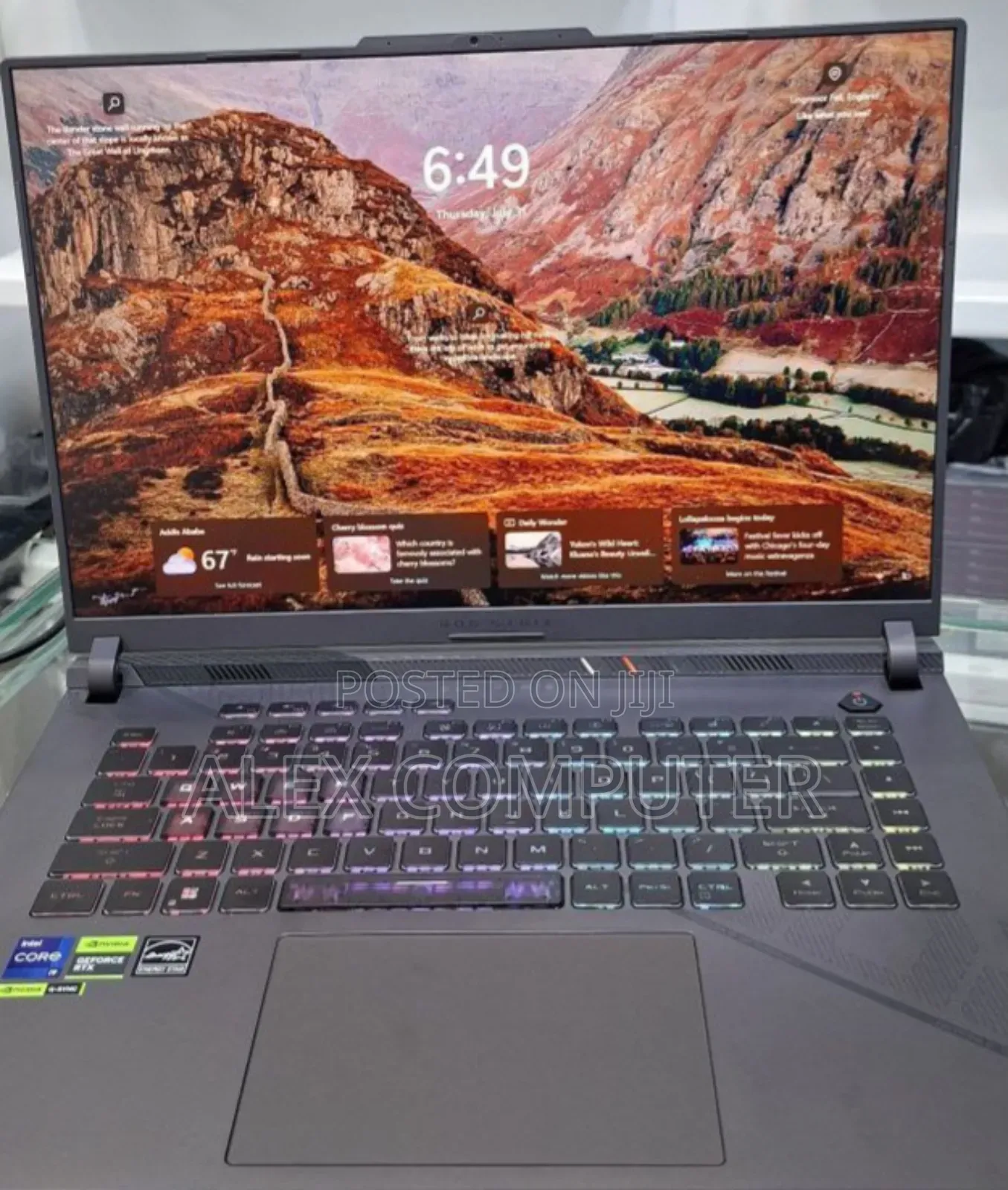 New Laptop Asus ROG Strix G16 G614 32GB Intel Core I9 SSD 1T