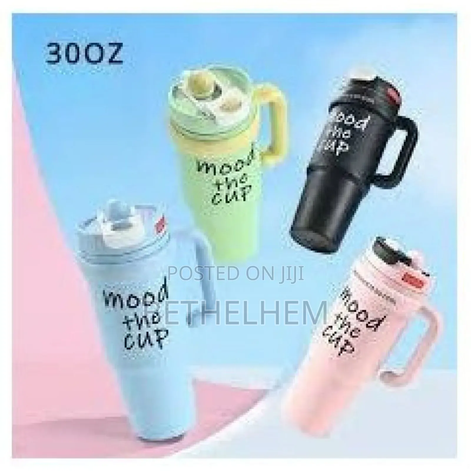 Double Layer Stainless Still Isolated Tumblers With Straw (Travel Cup)