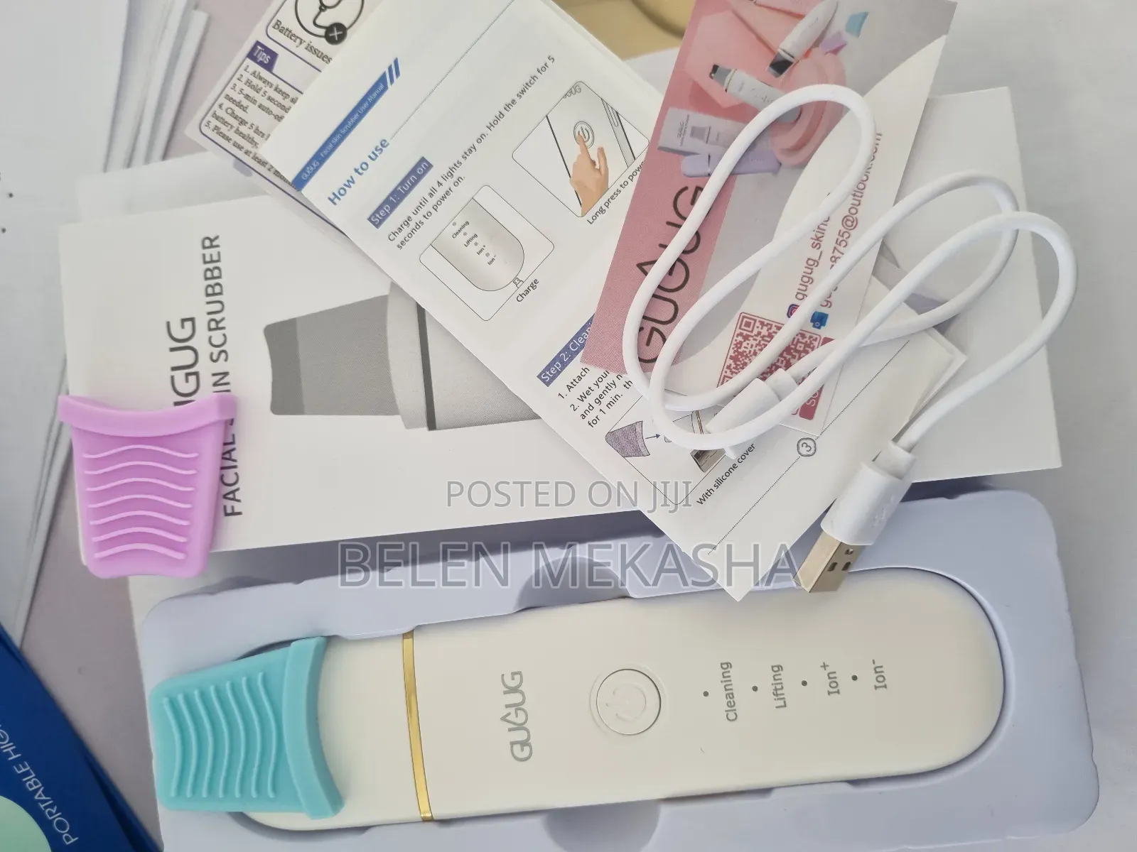 Ultrasonic Facial Skin Scrubber