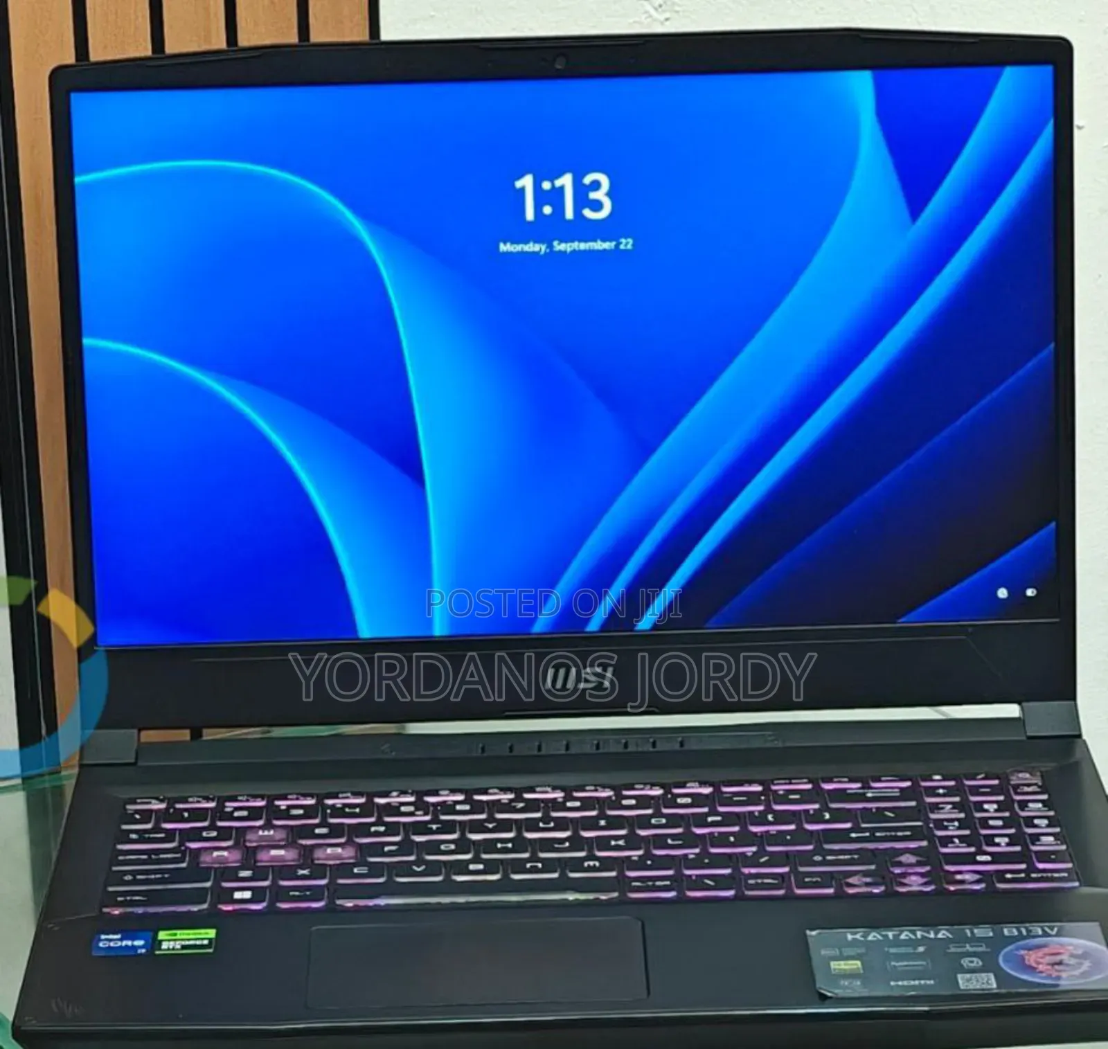 New Laptop MSI Katana 15 16GB Intel Core I7 SSD 1T