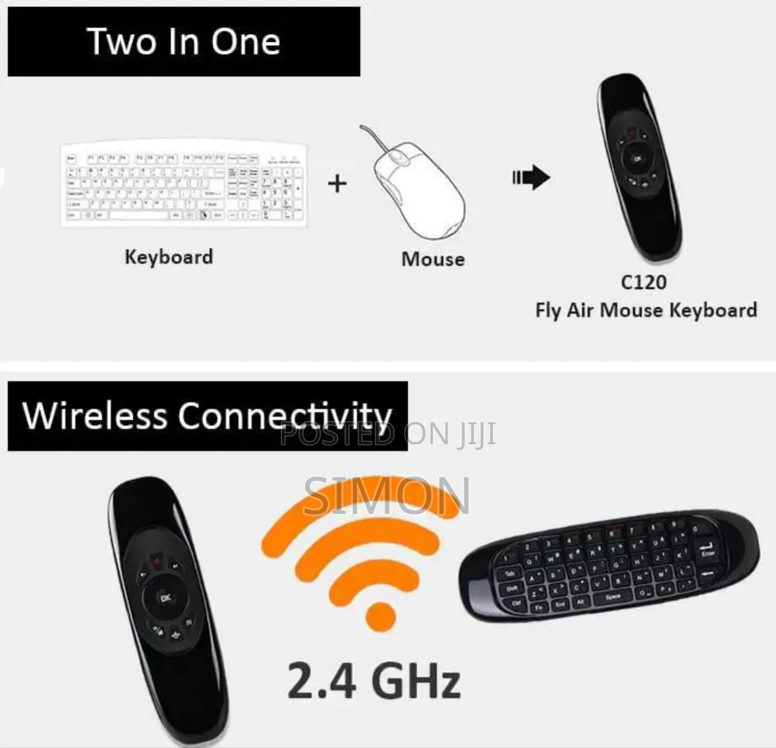 Air Mouse Remote | for Tv and Powerpoint Presentations